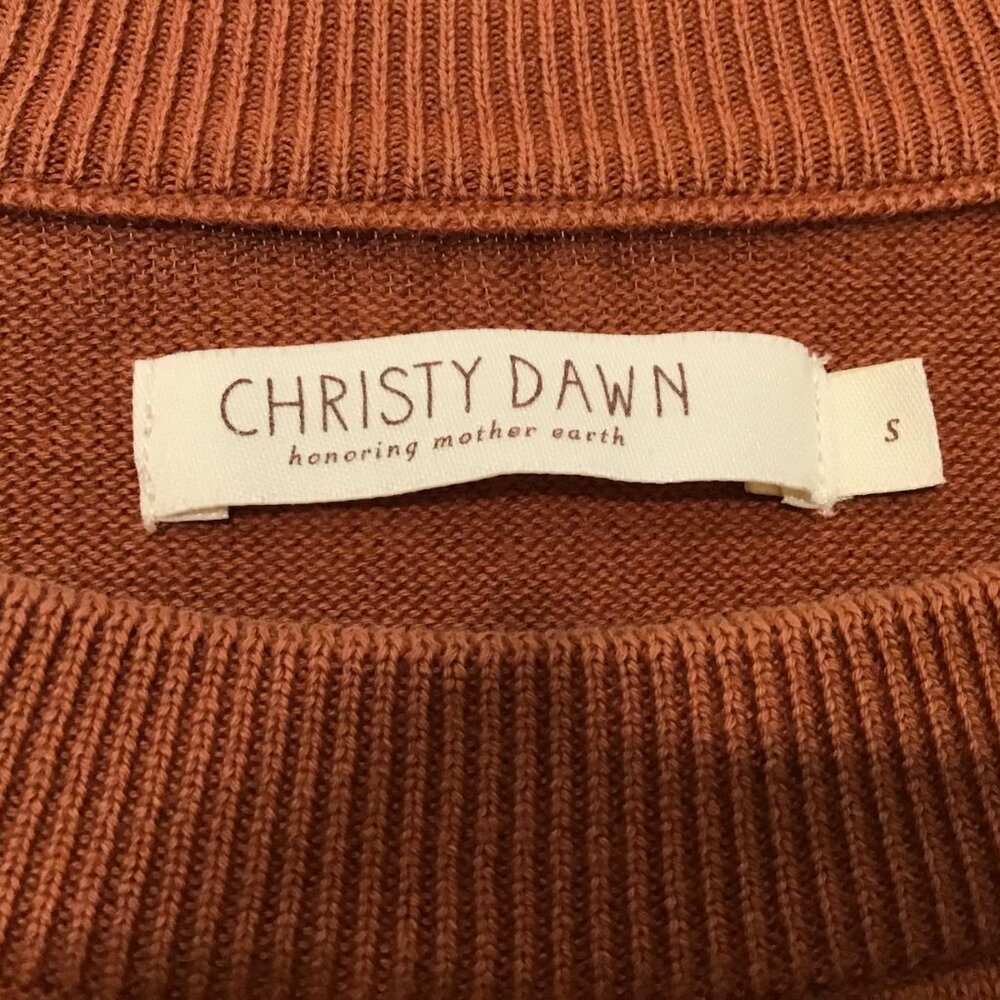 Christy Dawn The Sonny Sweater Rust Burnt Orange - Picture 6 of 6